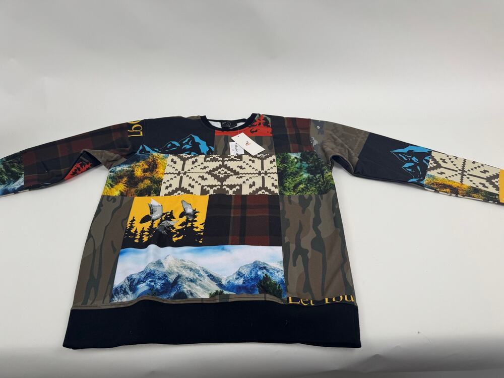 Men's Jeff Staple NWT Long Sleeve All Over Print Sweatshirt Size L